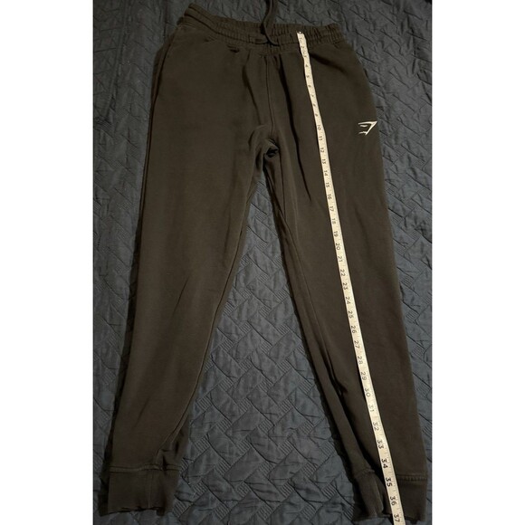 Gymshark mens size M Essential Joggers Black Lounge Pockets Drawstring Logo - Picture 1 of 7